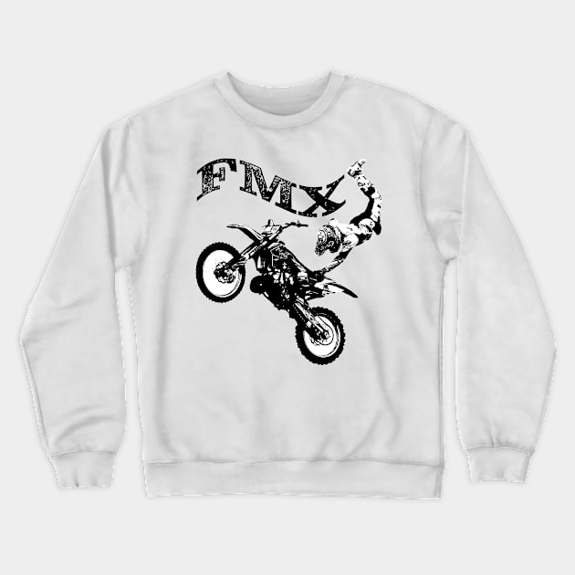 motocross Crewneck Sweatshirt by rickylabellevie